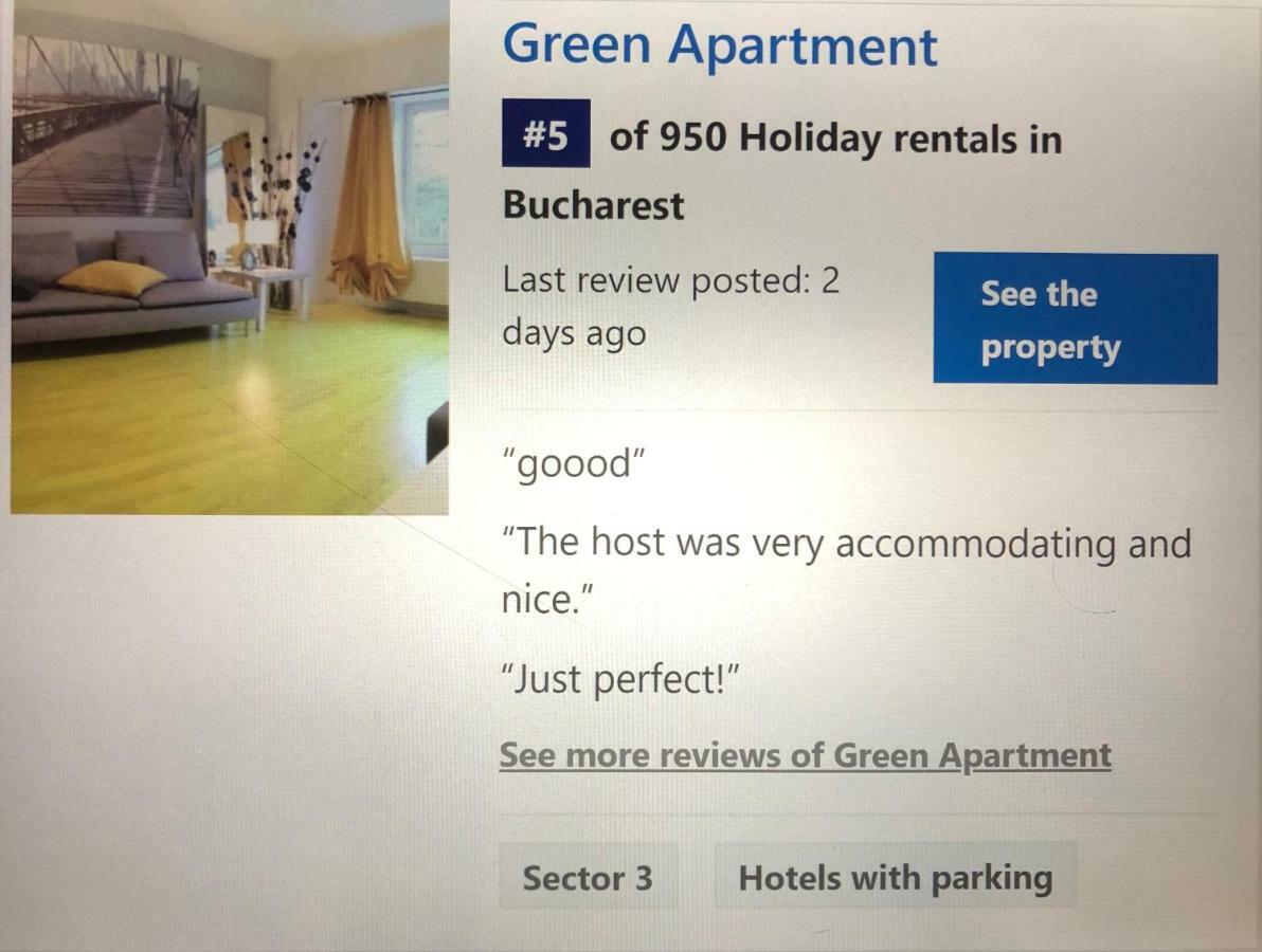Green Apartment 6 Bucareste Exterior foto